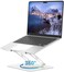ALASHI Laptop Stand for Desk with 360 Rotating Base MultiAngle Adjustable Laptop Stands Foldable Laptop Riser Compatible with 10 to 156 Inches PC Computer White