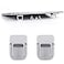Abeillo 2PCS Portable Keyboard Riser SelfAdhesive Mini Laptop Stand Invisible Computer Keyboard Stand for Desk Laptop Feet Compatible with ProAir Lenovo Surface Silver