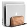 UPERGO Vertical Laptop Stand Dual Slot Wooden Laptop Holder Vertical for Desk Width Adjustable Dock for MacBook Pro and Other Laptops