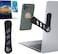 DK177 Magnetic Phone Holder Laptop or Desktop Monitor Side Mount Phone Holder Slim Portable Foldable Computer Expansion Bracket Compatible with All Phone Black