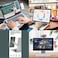 DK177 Magnetic Phone Holder Laptop or Desktop Monitor Side Mount Phone Holder Slim Portable Foldable Computer Expansion Bracket Compatible with All Phone Black