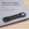 DK177 Magnetic Phone Holder Laptop or Desktop Monitor Side Mount Phone Holder Slim Portable Foldable Computer Expansion Bracket Compatible with All Phone Black