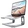 Nulaxy AllAluminum Laptop Stand for Desk Ergonomic Detachable Ventilated Cooling Computer Riser AntiSlip Design Notebook Holder Compatible with All 1016 Laptops MacBook Dell XPS HP Lenovo