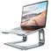 Nulaxy AllAluminum Laptop Stand for Desk Ergonomic Detachable Ventilated Cooling Computer Riser AntiSlip Design Notebook Holder Compatible with All 1016 Laptops MacBook Dell XPS HP Lenovo