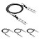 10Gtek SFP DAC Twinax Cable 10G SFP to SFP Direct Attach Copper Patch Passive Cable for Cisco SFPH10GBCU1M Meraki MACBLTA1M Ubiquiti UniF DLink Fortinet 1Meter33ft 4Pack