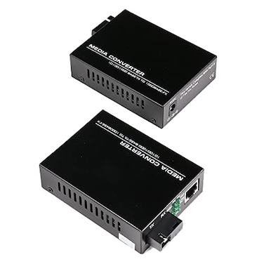 GESD A Pair 2 Pack SC Single Mode Gigabit Ethernet Media Converter 101001000Mbps BiDirectional Single SC Fiber Ethernet Transceiver up to 20km RJ45 Port 101000BaseTX to 1000BaseFX 1310nm