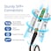 H!Fiber.com HFiber SFP Cable 10G SFP DAC 3M98ft Passive Direct Attach Copper Twinax Cable for Cisco SFPH10GBCU3M Ubiquiti UniFi UCDACSFP Meraki Mikrotik Fortinet Netgear DLink and More