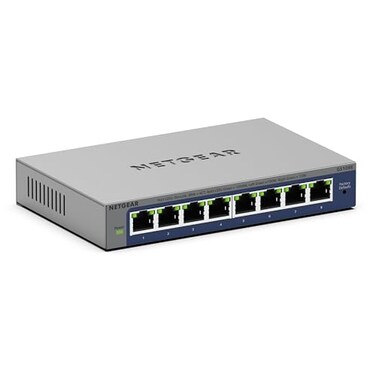 NETGEAR 8Port Gigabit Ethernet Easy Smart Managed Switch GS108E Managed Desktop or Wall Mount