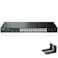 Real HD 24 Port 25G Web Managed Ethernet Network Switch 24 x 25 Gigabit 2 x 10G SFP Work with 101001000Mbps Devices 160G Bandwidth Fanless Quiet Metal Internet Switch Rack Mount