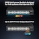 Real HD 24 Port PoE Switch10100Mbps PoE Ethernet Switch Unmanaged with 2 Gigabit Uplink Ports Up to 30W Per Port Total Budget 280W 8023afat Compliant Fanless Silent Rack Mount