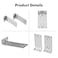 MokerLink 1U Rack Mount Kit Compatible for Ubiquiti Switches Rackmount Ears for EdgeSwitch ES8150W Switch 8 Port and for US8150W UniFi Switch 8 Port
