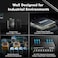MokerLink 8 Port Gigabit Industrial DINRail Ethernet Switch 16Gbps Switching Capacity IP40 Rated Network Switch 40 to 185F with UL Power Supply