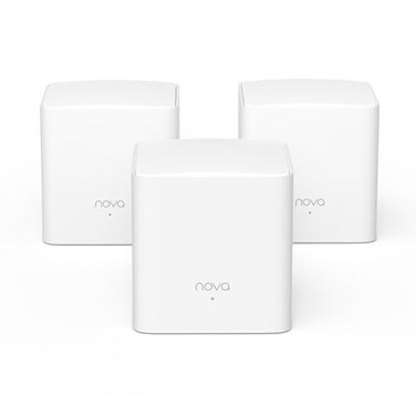 Tenda Nova Mesh WiFi System MW5G Covers up to 3500 sqft AC1200 Whole Home WiFi Mesh System Gigabit Mesh Router for 80 Devices DualBand Mesh Network to Replace Router and Extender 3Pack