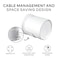 BANGCHEER Bangcheer Cable Organizer for Whole WiFi Booster Home WiFi Mesh System for Tp Link Deco x20 and x60 EasytoInstall Wall Mounted Holder for Booster White Pack of 2
