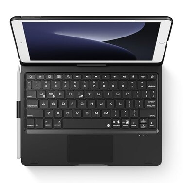 edaiser Swivel Keyboard Case iPad 102 9th 8th 7th Air 3rd Gen Black