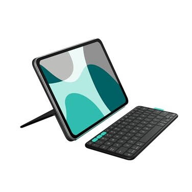 Logitech Flip Folio Keyboard Case for iPad Pro 11inch M4 M5 iPad Air 11inch M2 M3 M45th Gen Protective Stowable Bluetooth Keyboard Case MultiDevice Midnight Black