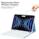 besky for iPad Air 11 Inch M4M3M2 202620252024 Air Series 6th5th4th Gen for iPad Pro 11 4th3rd Genwith Wireless Detachable Backlit Keyboard for 109 iPad Air 5th4th Gen Blue