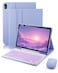 TUNKARMOR for iPad Air 11inch 5th 4th Generation Case with Keyboard iPad Air 10911inch M4 M3 M2 Air 5 Air 4 Gen 20262025202420222020 Magic Keyboard Backlit Builtin Pencil Holder with Mouse Purple