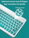 kaitesi Keyboard Case for iPad A16 11th Gen 11 2025 iPad 10th Generation 2022 109 inch Case with Color Concave Keys Detachable Keyboard Cover BlackWhite