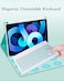 kaitesi Keyboard Case Mouse for iPad Air 11 inch M3M2 Air 5th 4th Generation 109 iPad Pro 11 4th3rd2nd1st Gen Case with Magnetic Detachable Color Keyboard Purple