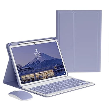 kaitesi Keyboard Case Mouse for iPad Air 11 inch M3M2 Air 5th 4th Generation 109 iPad Pro 11 4th3rd2nd1st Gen Case with Magnetic Detachable Color Keyboard Purple