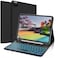 KVAGO Keyboard Case for iPad Air 11 inch M3M220252024iPad Air 5th4th Generation 109 inch iPad Pro 11 inch 7 Color Backlit Keyboard Case with Pencil Holder Deep Black