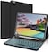 KVAGO Keyboard Case for iPad Air 11 inch M3M220252024iPad Air 5th4th Generation 109 inch iPad Pro 11 inch 7 Color Backlit Keyboard Case with Pencil Holder Deep Black