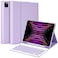 MMK for iPad Air 11 inch Case with Keyboard M3 2025 M2 2024 iPad Air 54th Gen 20202022 iPad Pro 11 20182022 Detachable Bluetooth Keyboard Cover with Pencil Holder Clove Purple
