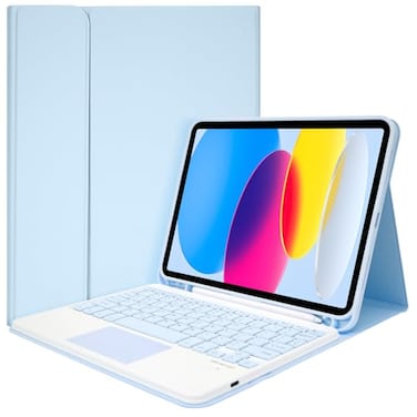 Nsyee Keyboard Case for iPad 10th Generation 109 inch 2022 and iPad 11th Generation A16 11 inch 2025 Detachable Bluetooth Keyboard Case with Pencil Holder and Trackpad for ipad 10th11th Gen