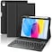 OPAKIT Keyboard Case for iPad 10th Generation 2022 A16 11th Generation 2025 10911 Inch Detachable Wireless Keyboard Cover with Pencil Holder Folio Protective Case for iPad 11th10th Gen Black