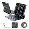 RAYMCRAFT for iPad Pro 13inch Case with Keyboard M5M4 20252024 11Colors Backlight with Pencil Buckle StainResistant Surface Magic Keyboard for iPad Pro 13inch MultiTouch Trackpad Black
