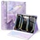 Soke Keyboard Case for iPad Pro 13 Inch M5 2025M4 2024 7Color Backlit Detachable Bluetooth Keyboard Folio Stand TPU Back Cover with Pencil Holder for iPad Pro 13 Violet Marble