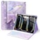 Soke Keyboard Case for iPad Pro 13 Inch M5 2025M4 2024 7Color Backlit Detachable Bluetooth Keyboard Folio Stand TPU Back Cover with Pencil Holder for iPad Pro 13 Violet Marble
