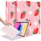 Wazzasoft for iPad 10th Generation Case with Keyboard for iPad A16 Cases Pencil Holder 109 Inch Cover Women Girls Cute Girly Strawberry Unique Design Funda for Apple Tablet 10th11th gen