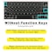 Digi-Tatoo Without Function Keys Keyboard Cover Compatible with 2024 Apple iPad Air 11 inch M2 iPad Air 5th 4th Gen iPad Pro 11 inch 4th 3rd Gen Magic Keyboard Clear TPU Material