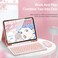 AnMengXinLing Keyboard Case for iPad mini 7thA17 Pro 2024Mini 6th Generation with MouseCase for iPad mini7mini6 with Detachable Wireless Keyboard Pencil Holder Slim Smart Cover Green