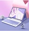 AnMengXinLing Keyboard Case with Mouse for iPad Air 11inch M4M3M2 202620252024 iPad Air 5th4th Generation Detachable Bluetooth Keyboard Folio Stand Cover with Pencil Holder Purple