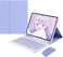 AnMengXinLing Keyboard Case with Mouse for iPad Air 11inch M4M3M2 202620252024 iPad Air 5th4th Generation Detachable Bluetooth Keyboard Folio Stand Cover with Pencil Holder Purple