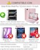 TUNKARMOR Keyboard Case for iPad Pro 13 M5 2025 iPad Pro 13 M4 2024 13 inch with Mouse and Detachable Keyboard Slim Case with Pen Holder Pink