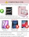 TUNKARMOR Keyboard Case for iPad Pro 13 M5 2025 iPad Pro 13 M4 2024 13 inch with Mouse and Detachable Keyboard Slim Case with Pen Holder Pink