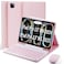 TUNKARMOR Keyboard Case for iPad Pro 13 M5 2025 iPad Pro 13 M4 2024 13 inch with Mouse and Detachable Keyboard Slim Case with Pen Holder Pink