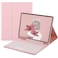HENGHUI Keyboard Case for iPad Air 11 inch M3M2 Air 5th 4th Generation 109 inch Case with Cute Round Key Color Detachable BT Keyboard Cover Pink