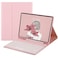 HENGHUI Keyboard Case for iPad Air 11 inch M3M2 Air 5th 4th Generation 109 inch Case with Cute Round Key Color Detachable BT Keyboard Cover Pink