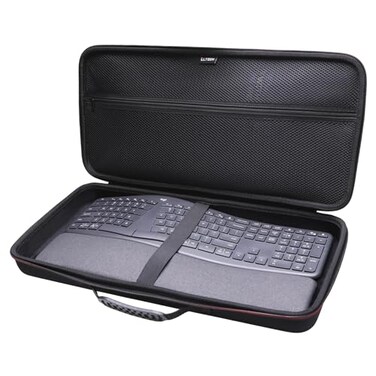 L LTGEM LTGEM Case Compatible with Logitech Ergo K860 Wireless Ergonomic Keyboard Office Travel Carrying Storage Bag BlackCase Only