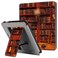 CaseBot Stand Case for Kindle Oasis 10th9th Generation 20192017 Release Premium PU Leather Sleeve Cover with Card Slot and Hand Strap Library