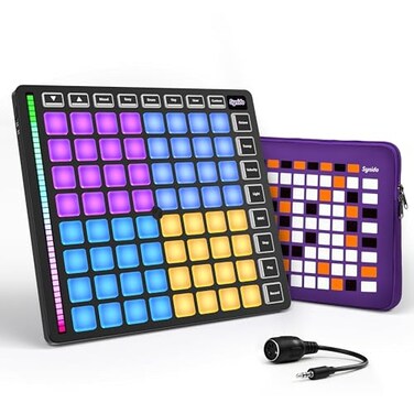 Synido MIDI Pad Controller 64 Velocity Sensitive RGB Beat Maker