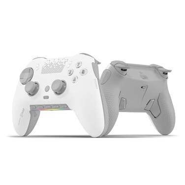 SCUF ENVISION PRO Wireless V1 2023 PC Gaming Controller Five Remappable GKeys Remappable Back Paddles Instant Triggers iCUE Compatible White