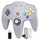 SAFFUN Wireless N64 Switch Online Controller 24 GHz USB N64 Receiver Compatible with Windows PC MacOS Raspberry Pi N64 Switch 2 OnlineNSO Rechargeable Builtin Rumble Plug and Play Gray