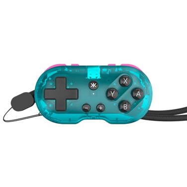 CRKD ATOM Collectible Keychain Controller for Nintendo Switch PC Mac Mobile and Smart TV Glacier Blue