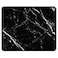 Auhoahsil Mouse Pad 12 x 10 in Nature Marble Theme Computer Mouse Pad for Desk PremiumTextured NonSlip Rubber Stitched Edges Waterproof Square Mouse Mat for Gaming Work Wireless Mice Black